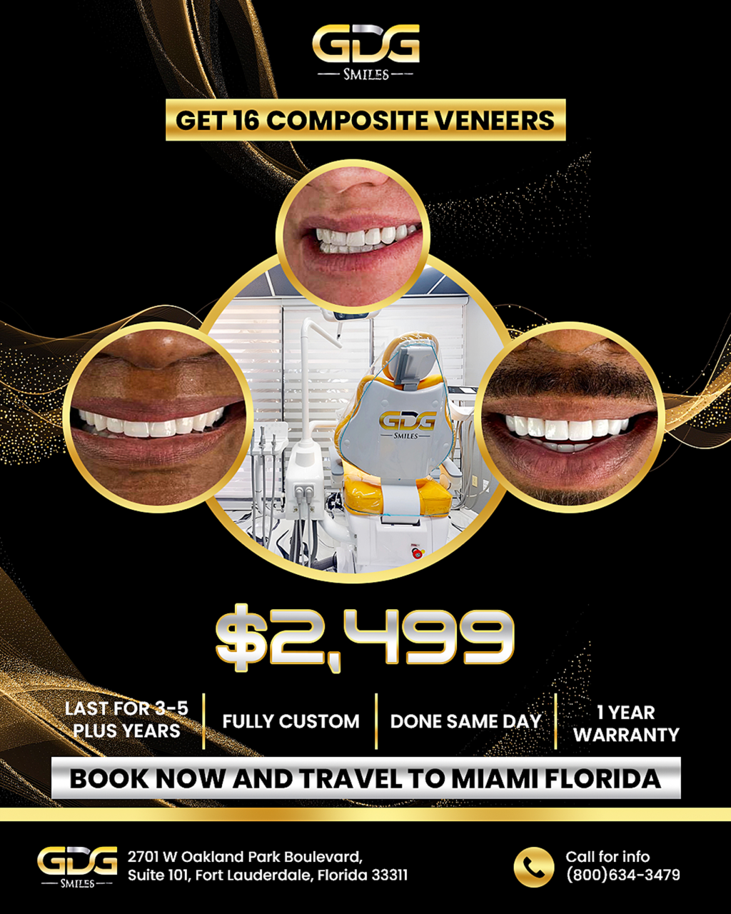 Composite Veneers + Porcelain Veneers